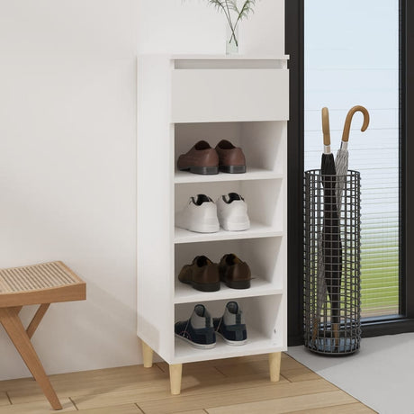 Armoire à chaussures Vidaxl 40x36x105 cm Bois de blanc transformé