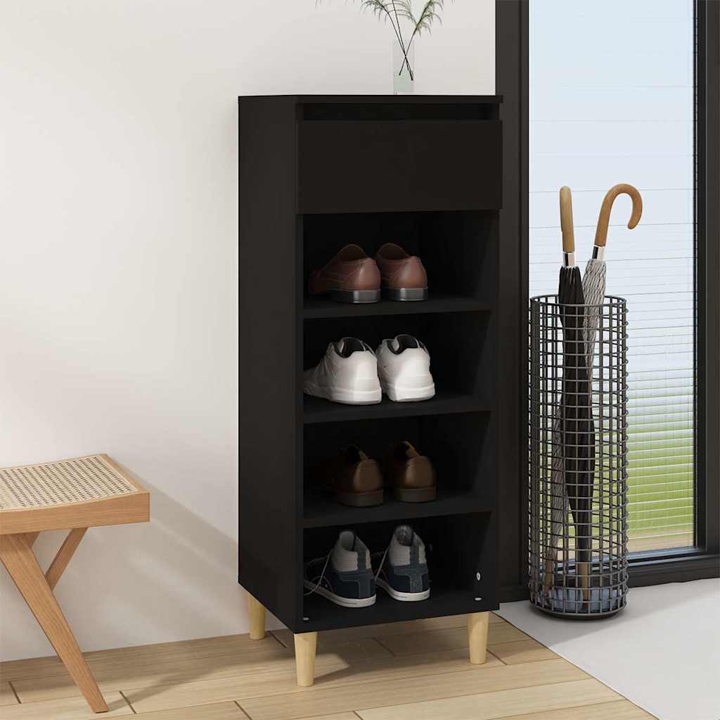 Armoire à chaussures Vidaxl 40x36x105 cm Bois de bois de propriété