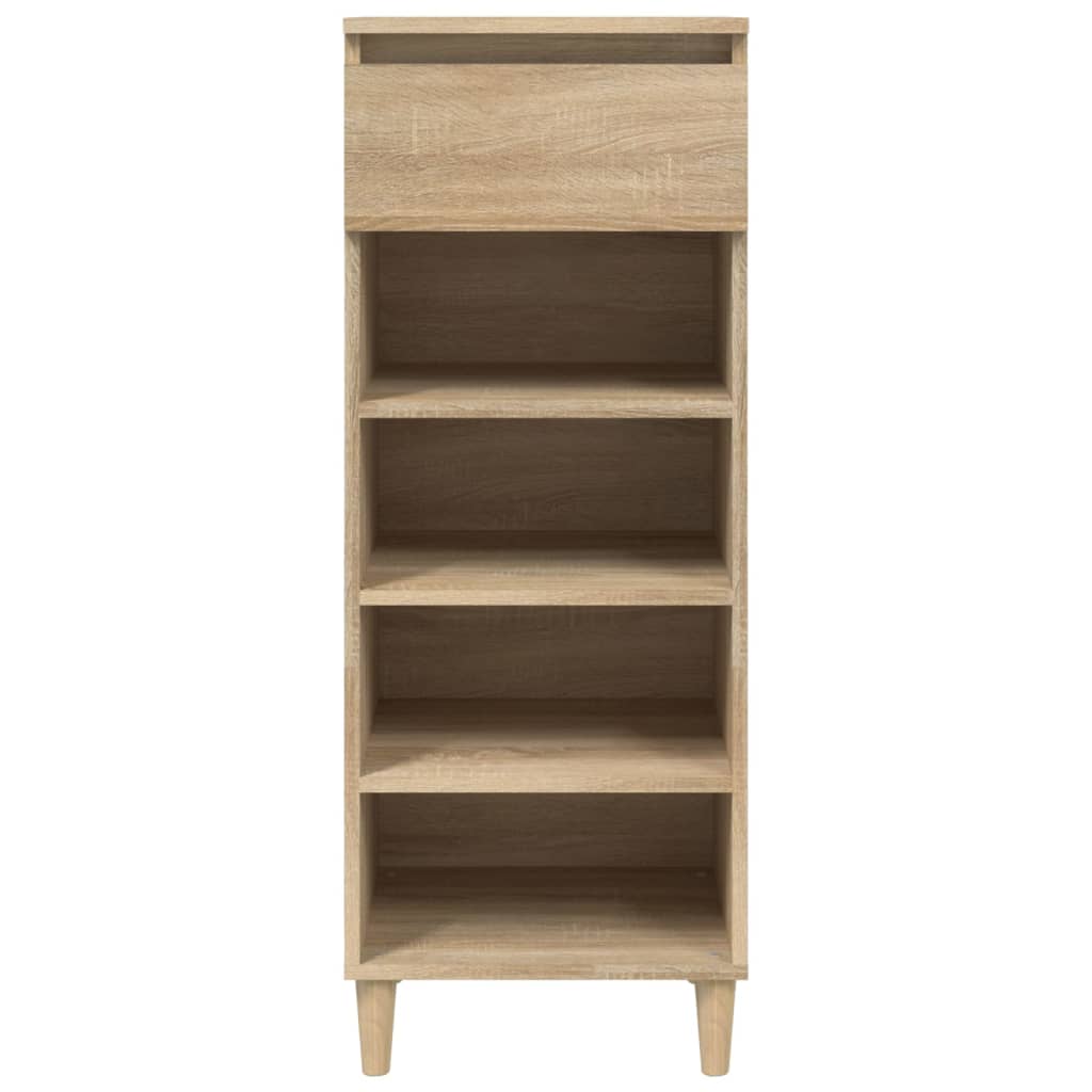 Vidaxl Cabinet da scarpe 40x36x105 cm Properpata in legno Oak colorato