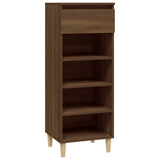 Armoire à chaussures Vidaxl 40x36x105 cm Couleur de chêne brun coupé