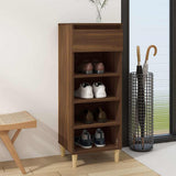 Armoire à chaussures Vidaxl 40x36x105 cm Couleur de chêne brun coupé