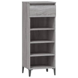 Rack de chaussures Vidaxl 40x36x105 cm en bois de bois de bois de chêne sonoma coloré
