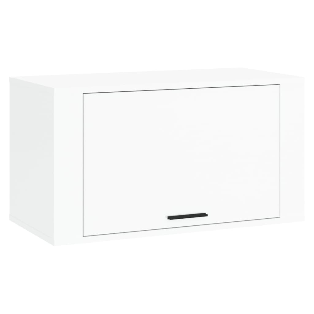 Vidaxl Cabinet da scarpe Wall -montato 70x35x38 cm bianco trasformato in legno bianco