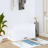 Vidaxl Cabinet da scarpe Wall -montato 70x35x38 cm bianco trasformato in legno bianco