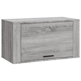 Gabinete de zapatos de pared de Vidaxl 70x35x38 cm sólido sonoma gris