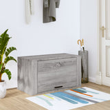 Gabinete de zapatos de pared de Vidaxl 70x35x38 cm sólido sonoma gris