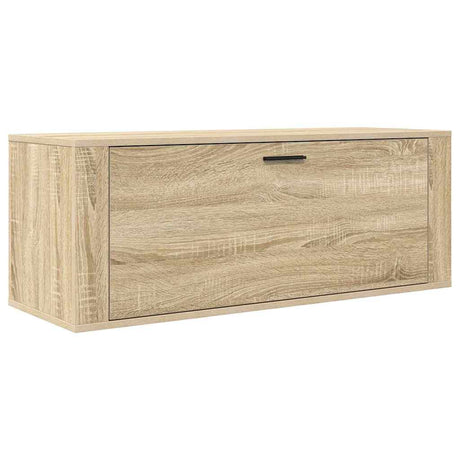 Armoire à chaussures de mur vidaxl 100x35x38 cm en bois de bois de bois de bois de sonoma