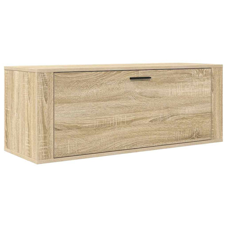 Armoire à chaussures de mur vidaxl 100x35x38 cm en bois de bois de bois de bois de sonoma