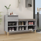 Armoire à chaussures Vidaxl 102x36x60 cm en bois de bois de sonoma gris