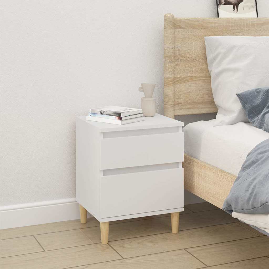 Vidaxl nachtkastjes 2 st 40x35x50 cm wit