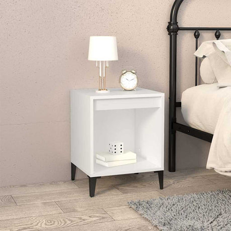 Vidaxl nachtkastjes 2 st 40x35x50 cm wit