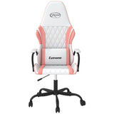 Vidaxl gamestoel kunstleer wit en roze
