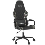 Vidaxl gamestoel kunstleer zwart en camouflage