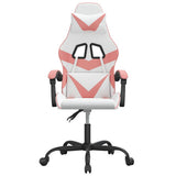 Vidaxl gamestoel kunstleer wit en roze