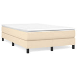 Vidaxl boxspring bed 120x200 cm stof crèmekleurig