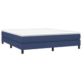 Vidaxl boxspring bed stof blauw 180x200 cm