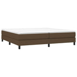 Vidaxl boxspring bed stof donkerbruin 200x200 cm