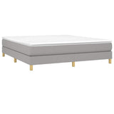 Vidaxl boxspring bed stof lichtgrijs 160x200 cm