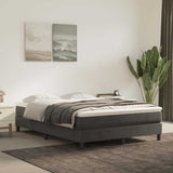 Vidaxl boxspring bed 140x190 cm fluweel donkergrijs