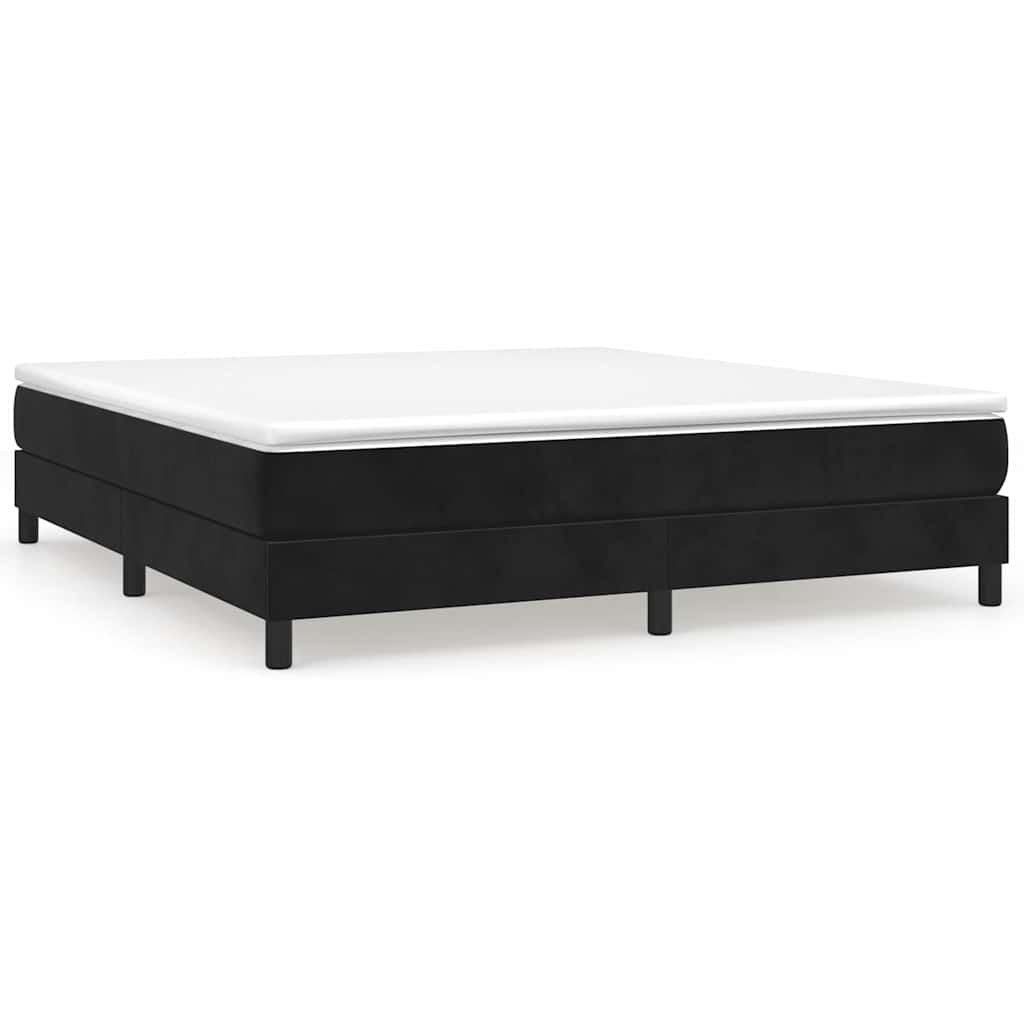Vidaxl boxspring bed 160x200 cm fluweel zwart