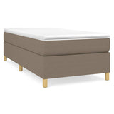 Vidaxl boxspring bed 90x200 cm stof taupe