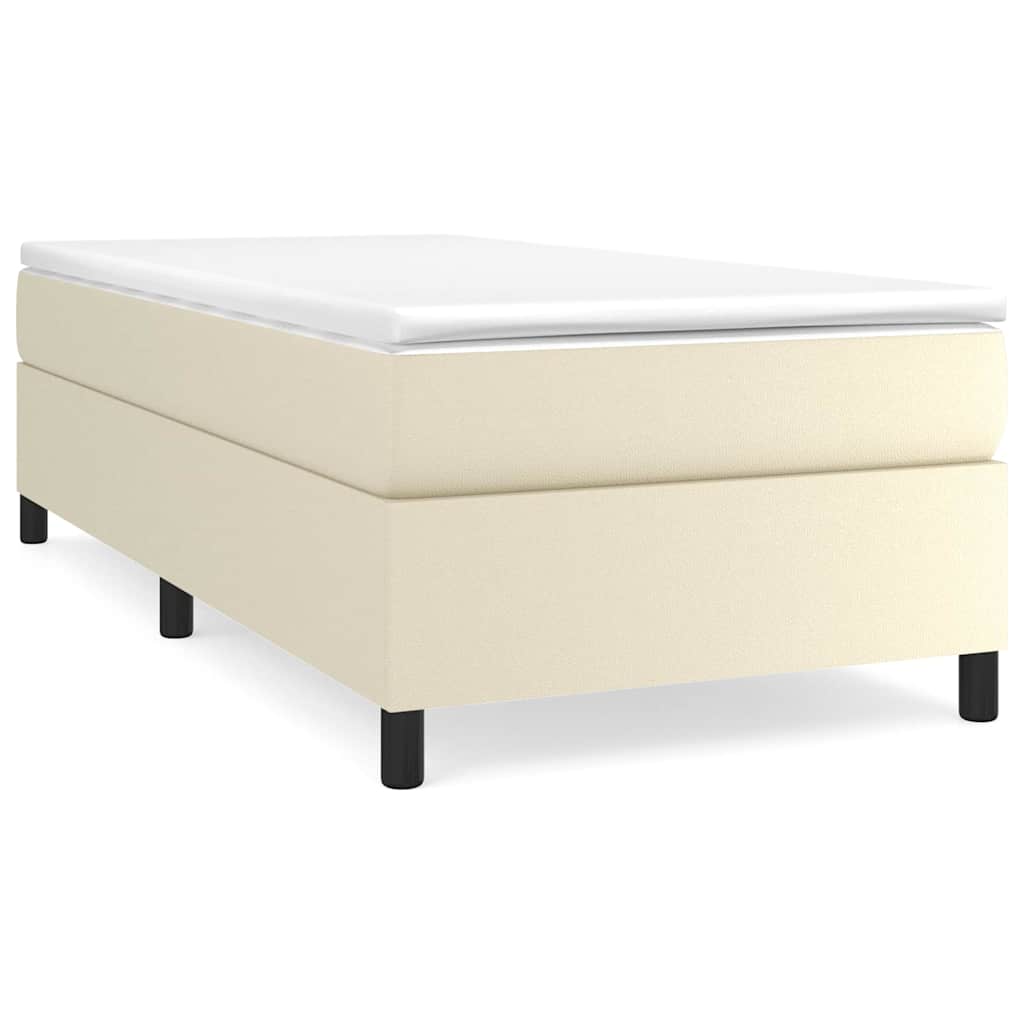 Vidaxl boxspring bed kunstleer crèmekleurig 80x200 cm