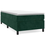 Vidaxl boxspring bed 90x190 cm fluweel donkergroen