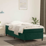 Vidaxl boxspring bed 90x200 cm fluweel donkergroen