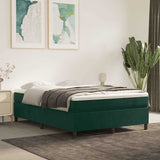 Vidaxl boxspring bed 140x200 cm fluweel donkergroen
