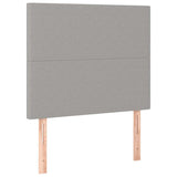 Vidaxl hoofdbord lichtgrijs 80x5x118 128 cm stof