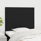 Vidaxl hoofdbord zwart 100x5x118 128 cm stof