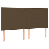 Vidaxl hoofdbord donkerbruin 160x5x118 128 cm stof