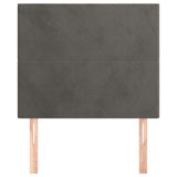 Vidaxl hoofdbord donkergrijs 90x5x118 128 cm fluweel