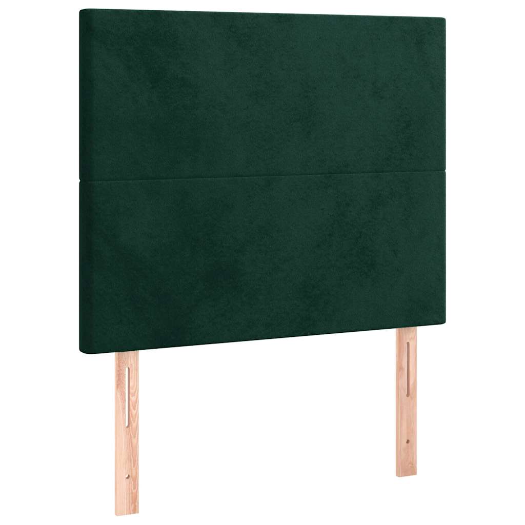 Vidaxl hoofdbord donkergroen 100x5x118 128 cm fluweel
