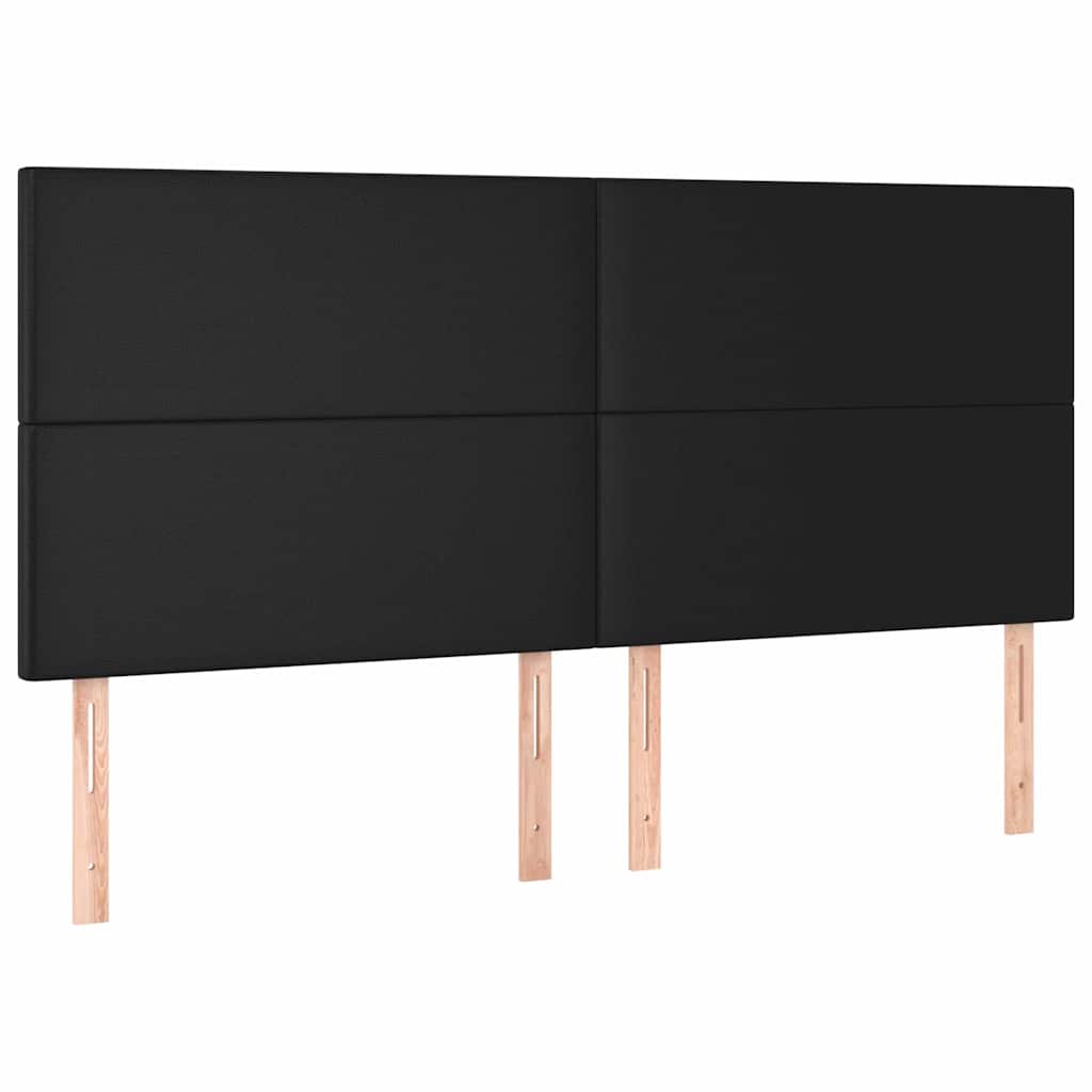 Vidaxl hoofdbord zwart 160x5x118 128 cm kunstleer