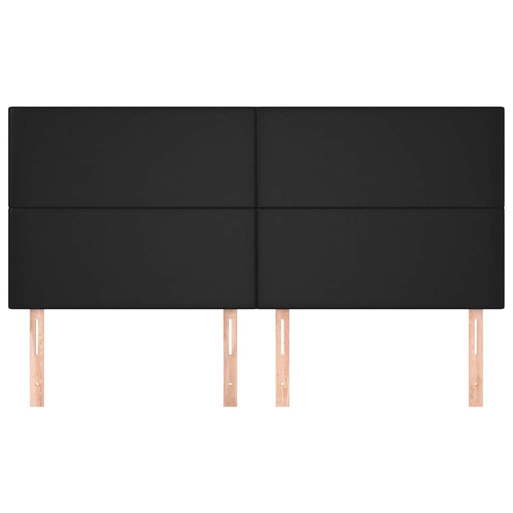 Vidaxl hoofdbord zwart 160x5x118 128 cm kunstleer