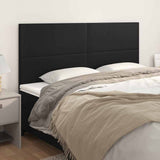 Vidaxl hoofdbord zwart 200x5x118 128 cm kunstleer