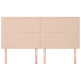 Vidaxl hoofdbord cappuccino 200x5x118 128 cm kunstleer