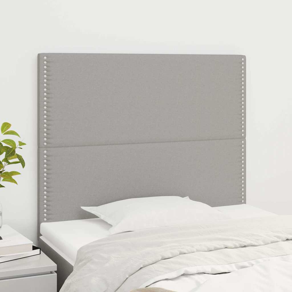 Vidaxl hoofdbord lichtgrijs 100x5x118 128 cm stof