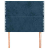 Vidaxl hoofdbord donkerblauw 90x5x118 128 cm fluweel