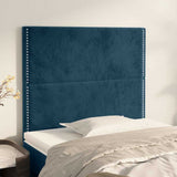 Vidaxl hoofdbord donkerblauw 100x5x118 128 cm fluweel
