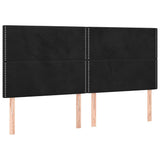 Vidaxl hoofdbord zwart 180x5x118 128 cm fluweel