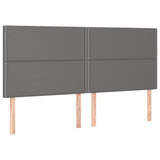 Vidaxl hoofdbord grijs 180x5x118 128 cm kunstleer