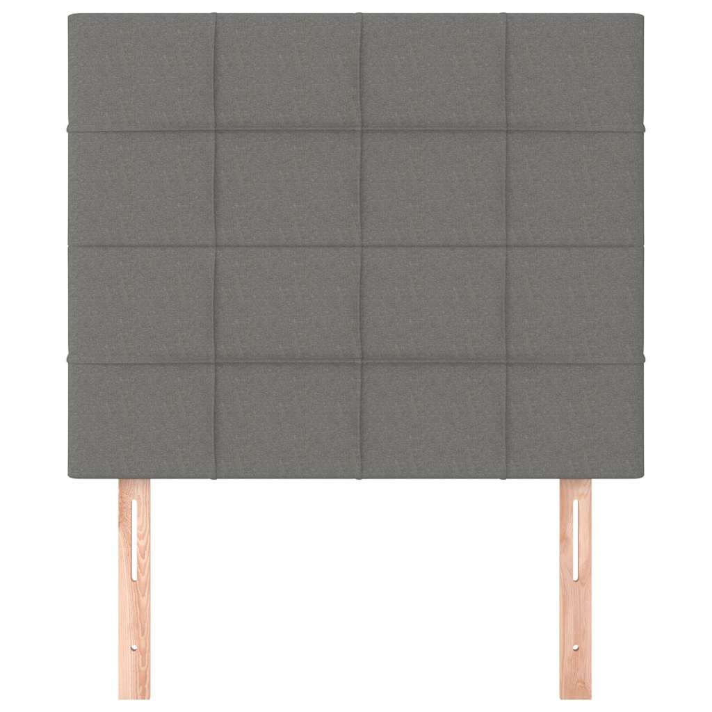Vidaxl hoofdbord donkergrijs 80x5x118 128 cm stof
