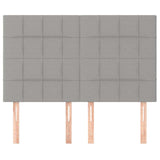Vidaxl hoofdbord lichtgrijs 144x5x118 128 cm stof
