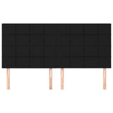Vidaxl hoofdbord zwart 180x5x118 128 cm stof
