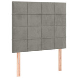 Vidaxl hoofdbord lichtgrijs 80x5x118 128 cm fluweel