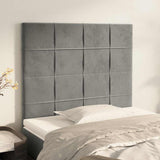 Vidaxl hoofdbord lichtgrijs 80x5x118 128 cm fluweel
