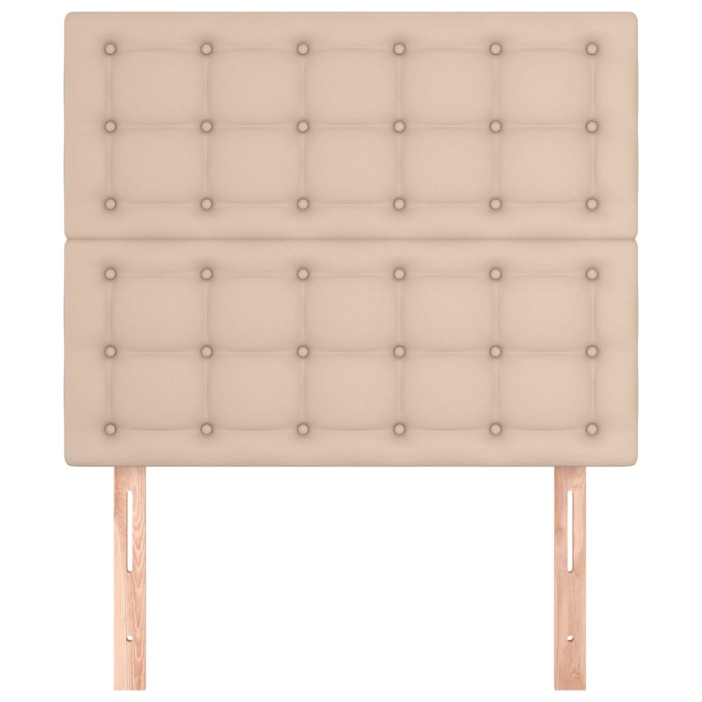 Vidaxl hoofdbord cappuccino 80x5x118 128 cm kunstleer