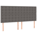 Vidaxl hoofdbord grijs 160x5x118 128 cm kunstleer
